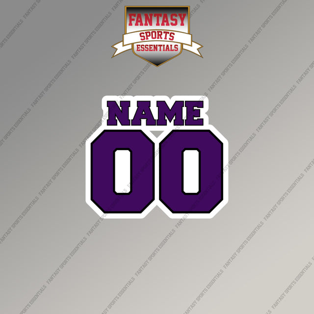 Baltimore Ravens Personalized Current Name and Number Magnets