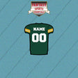 Baylor Bears Football Personalized Home Jersey Car Decals