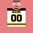Boston Bruins Personalized Current Away Jersey Wall Art Prints