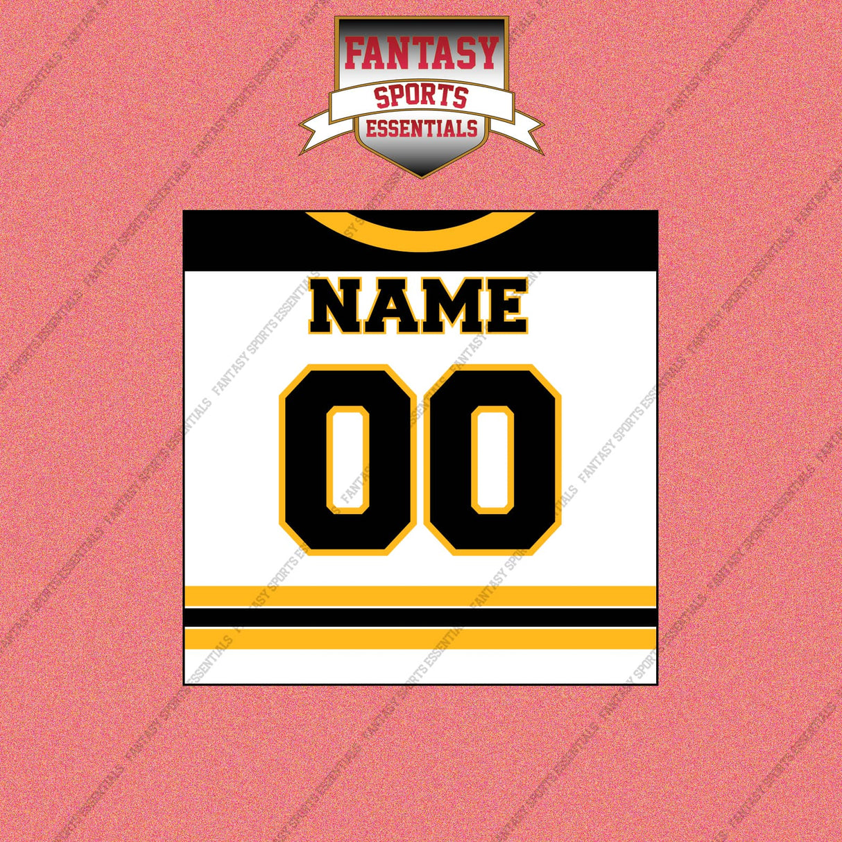 Boston Bruins Personalized Current Away Jersey Wall Art Prints