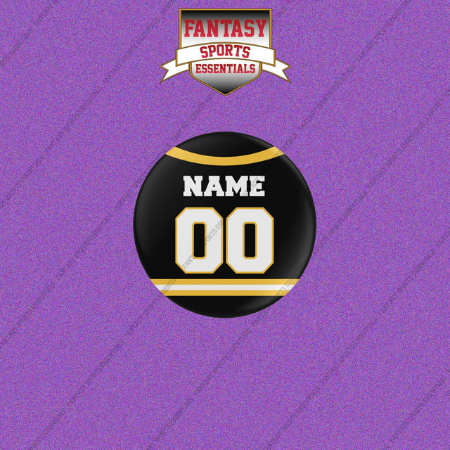 Boston Bruins Personalized Current Home Jersey Buttons