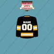 Boston Bruins Personalized Current Home Jersey Car Decals