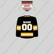 Boston Bruins Personalized Current Home Jersey Glossy Stickers