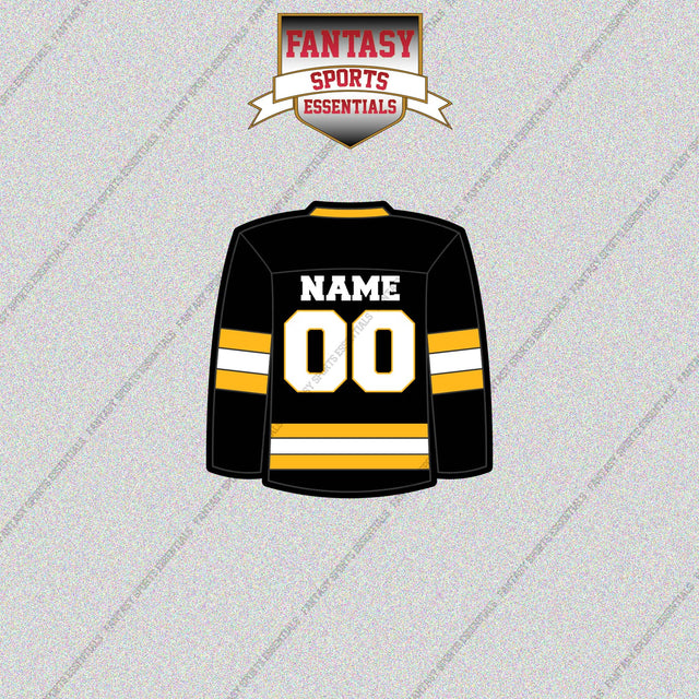 Boston Bruins Personalized Current Home Jersey Glossy Stickers
