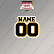 Boston Bruins Personalized Current Name and Number Magnets