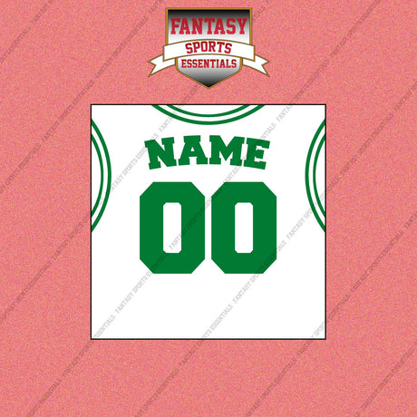 Boston Celtics Personalized Current Away Jersey Wall Art Prints