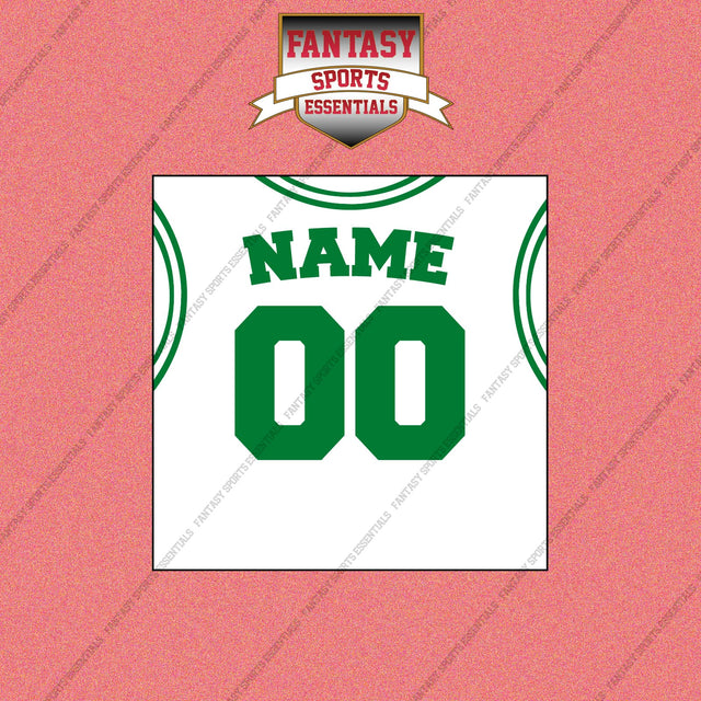 Boston Celtics Personalized Current Away Jersey Wall Art Prints