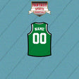 Boston Celtics Personalized Current Home Jersey Car Decals