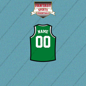 Boston Celtics Personalized Current Home Jersey Car Decals