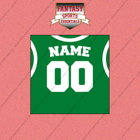 Boston Celtics Personalized Current Home Jersey Wall Art Prints