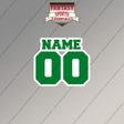 Boston Celtics Personalized Current Name and Number Magnets