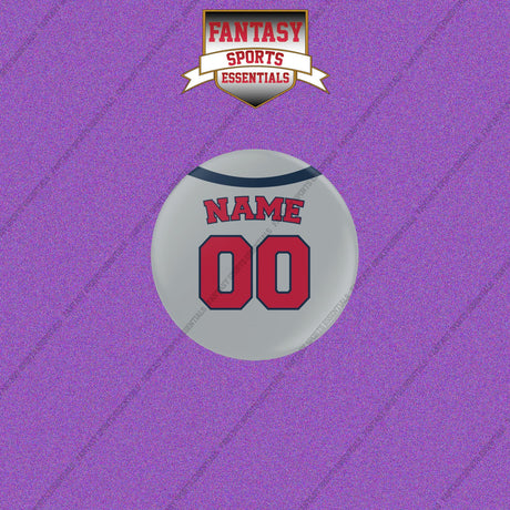 Boston Red Sox Personalized Current Away Jersey Buttons