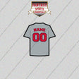 Boston Red Sox Personalized Current Away Jersey Glossy Stickers
