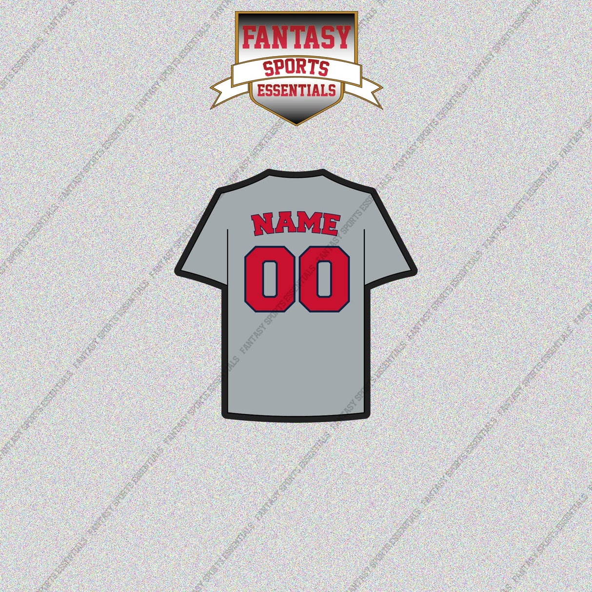 Boston Red Sox Personalized Current Away Jersey Glossy Stickers