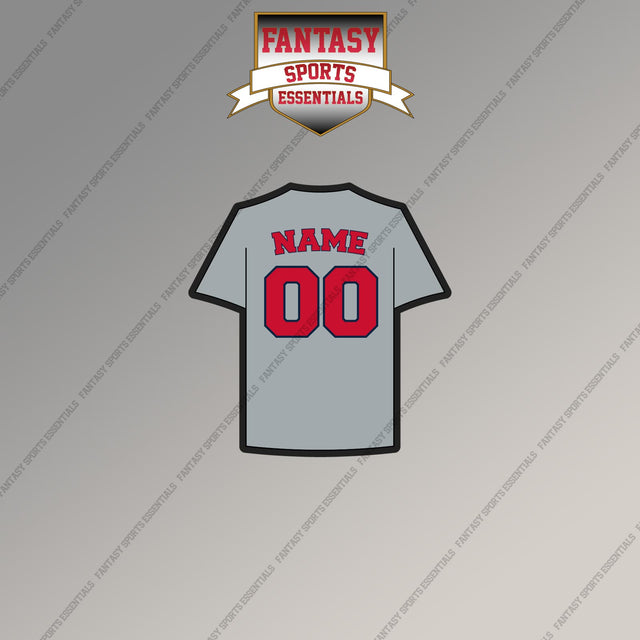 Boston Red Sox Personalized Current Away Jersey Magnets