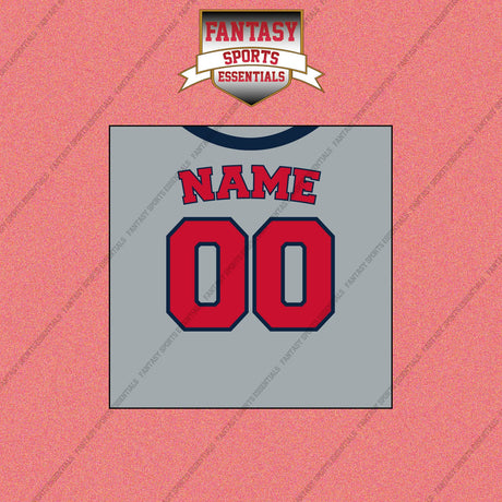 Boston Red Sox Personalized Current Away Jersey Wall Art Prints