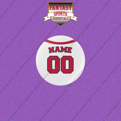 Boston Red Sox Personalized Current Home Jersey Buttons