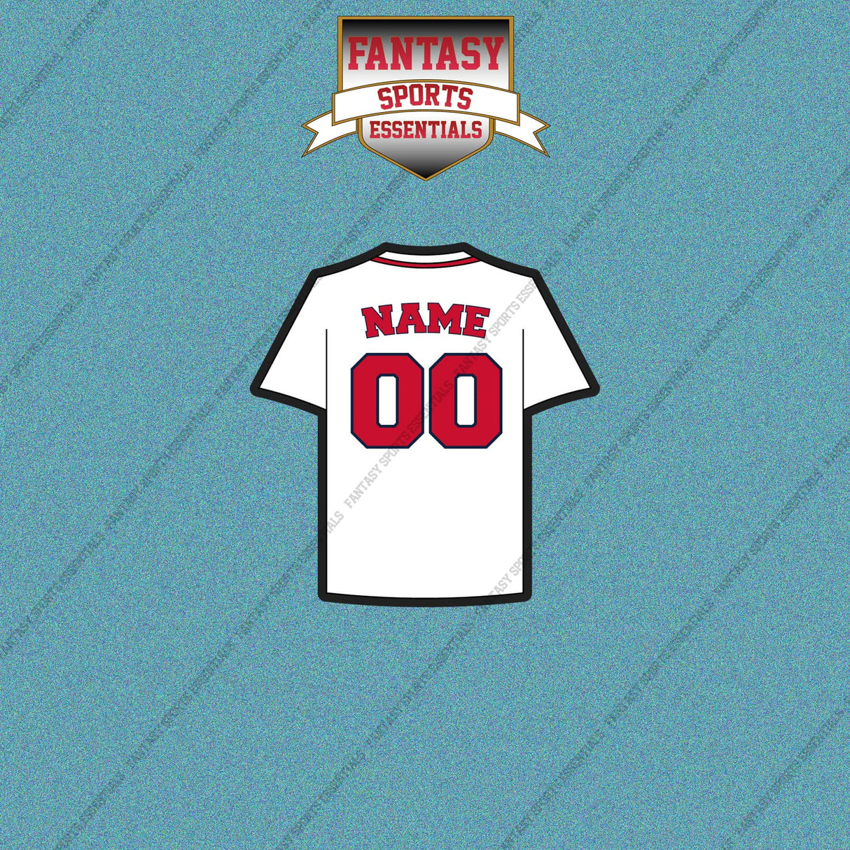Boston Red Sox Personalized Current Home Jersey Car Decals