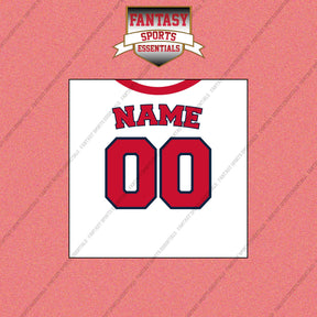 Boston Red Sox Personalized Current Home Jersey Wall Art Prints
