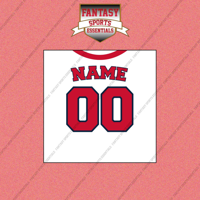 Boston Red Sox Personalized Current Home Jersey Wall Art Prints