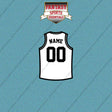 Brooklyn Nets Personalized Current Away Jersey Car Decals