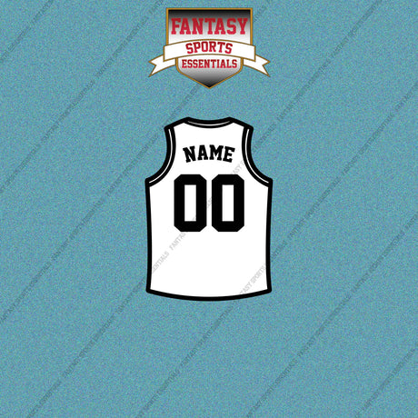 Brooklyn Nets Personalized Current Away Jersey Car Decals