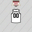 Brooklyn Nets Personalized Current Away Jersey Glossy Stickers