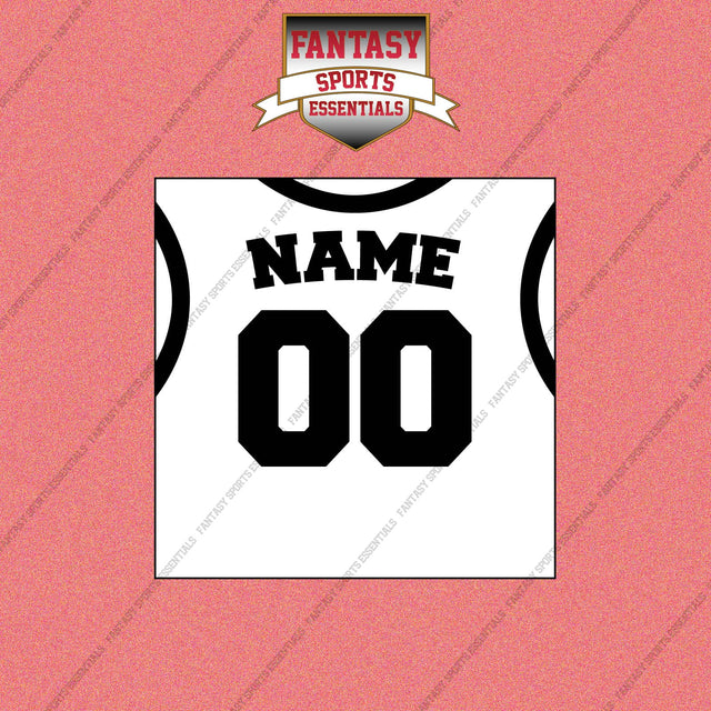 Brooklyn Nets Personalized Current Away Jersey Wall Art Prints