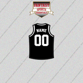 Brooklyn Nets Personalized Current Home Jersey Glossy Stickers