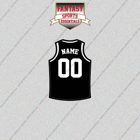 Brooklyn Nets Personalized Current Home Jersey Glossy Stickers