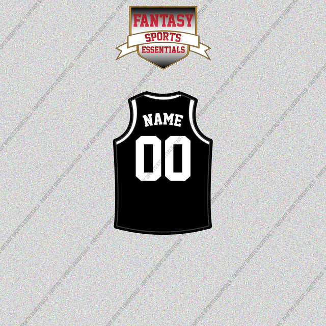 Brooklyn Nets Personalized Current Home Jersey Glossy Stickers
