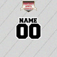 Brooklyn Nets Personalized Current Name and Number Glossy Stickers