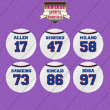 Buffalo Bills 2025 Away Jersey Button Pins (Choose Your Player) Page 2