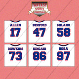 Buffalo Bills 2025 Away Jersey Wall Art Prints (Choose Your Player) Page 2