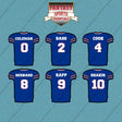 Buffalo Bills 2025 Home Jersey Car Decals (Choose Your Player) Page 1