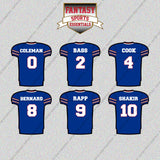 Buffalo Bills 2025 Home Jersey Glossy Stickers (Choose Your Player) Page 1
