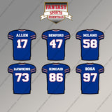 Buffalo Bills 2025 Home Jersey Magnets (Choose Your Player) Page 2