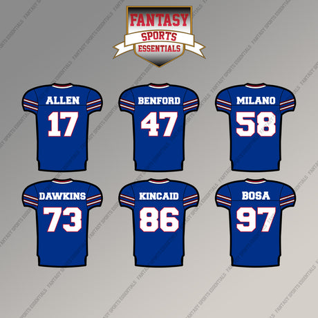 Buffalo Bills 2025 Home Jersey Magnets (Choose Your Player) Page 2