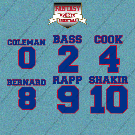 Buffalo Bills 2025 Name and Number Car Decals (Choose Your Player) Page 1