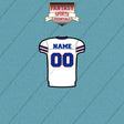 Buffalo Bills Personalized Current Away Jersey Car Decals