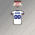 Buffalo Bills Personalized Current Away Jersey Magnets