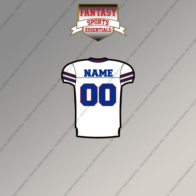Buffalo Bills Personalized Current Away Jersey Magnets
