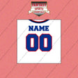 Buffalo Bills Personalized Current Away Jersey Wall Art Prints