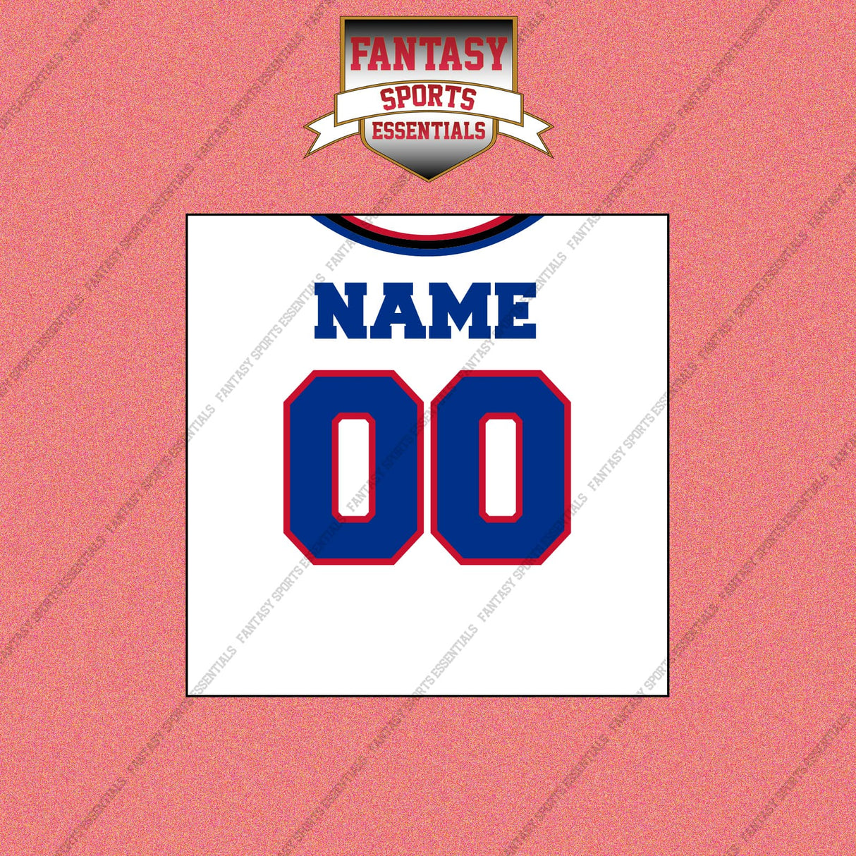 Buffalo Bills Personalized Current Away Jersey Wall Art Prints