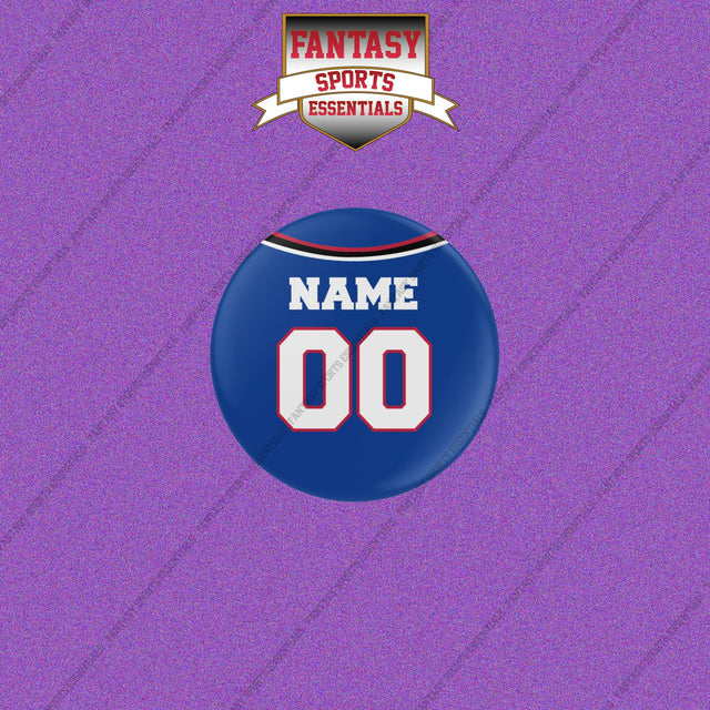 Buffalo Bills Personalized Current Home Jersey Buttons