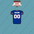 Buffalo Bills Personalized Current Home Jersey Car Decals