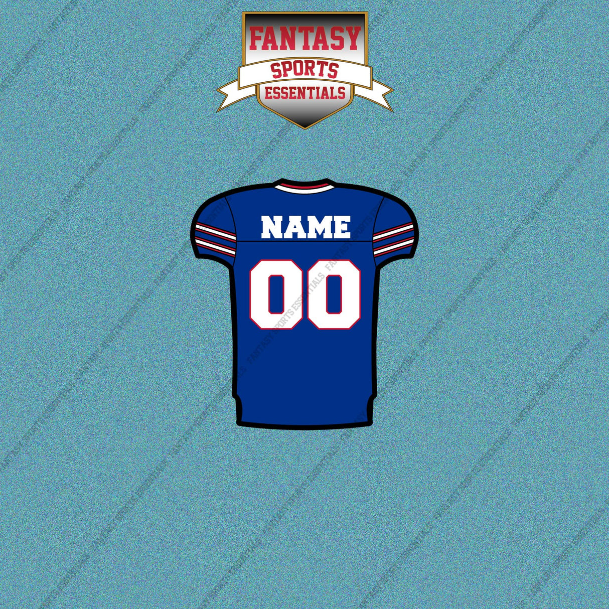 Buffalo Bills Personalized Current Home Jersey Car Decals
