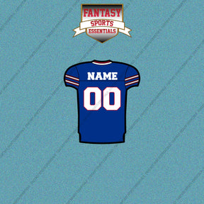 Buffalo Bills Personalized Current Home Jersey Car Decals