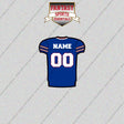 Buffalo Bills Personalized Current Home Jersey Glossy Stickers