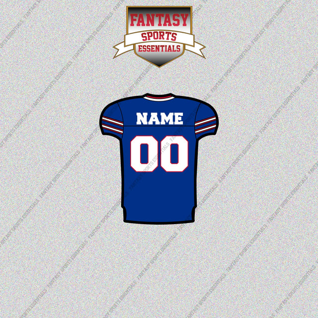 Buffalo Bills Personalized Current Home Jersey Glossy Stickers